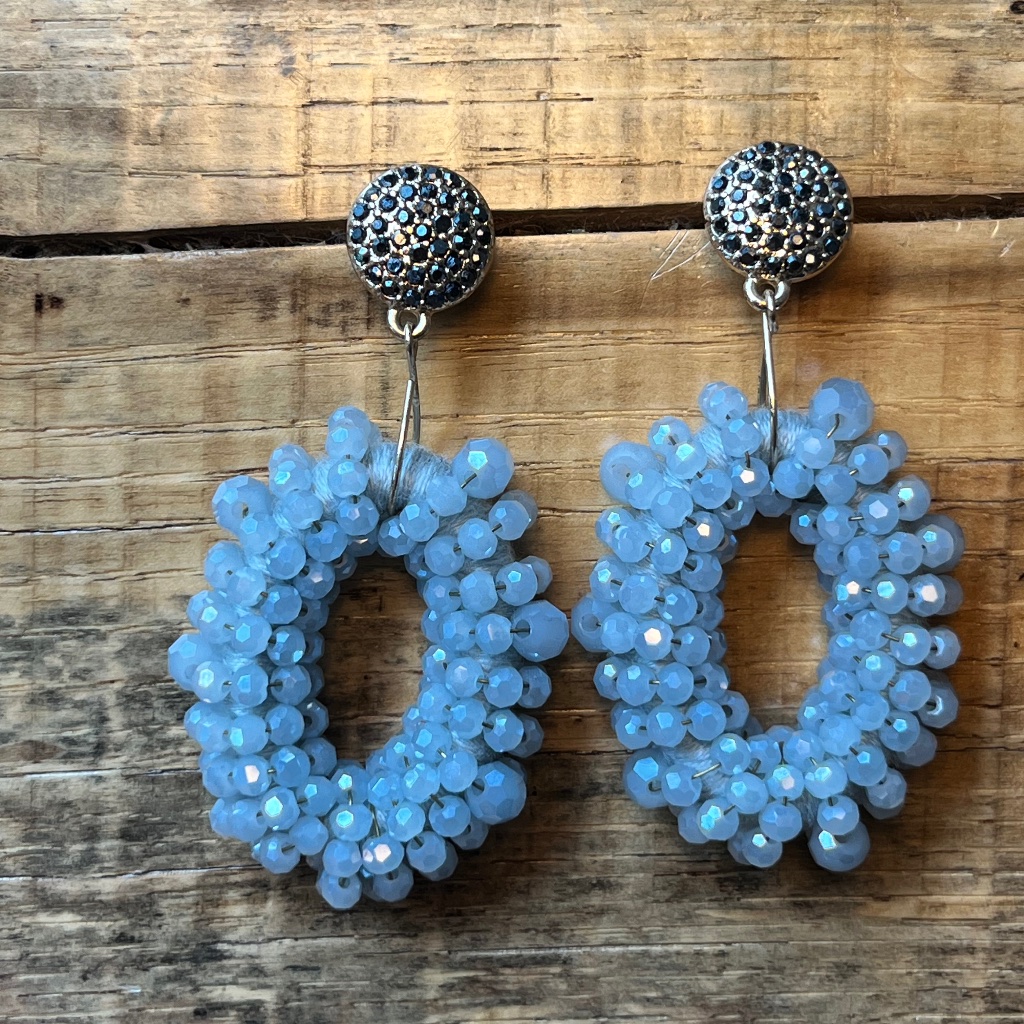 Beaded Hoops